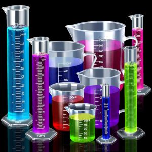 Plastic Graduated Cylinders& Plastic Beakers, Plastic Graduated Cylinders 10ml