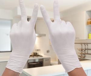 China Commercial Antistatic Latex Powder Free Examination Gloves For Cleanroom factory