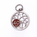 Fashion Size Custom Metal Keychains Brass / Zinc Alloy Iron Material