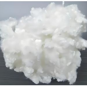 China 11D 76MM Full Dull Flat Recycled Polyester Staple Fiber for High Performance Filtration on sale