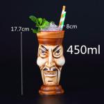 Creative Ceramic Tiki Mugs Hawaiian Cocktail Mug Porcelain Beer Wine Mug