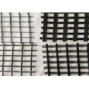 China High Tensile Elastic 30KN Glass Fiber Geogrid on sale