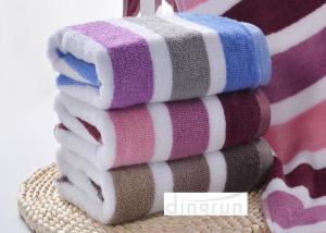 China Super Hygroscopicity / Stripe Design Terry Compact Sport Towel For Gym 35 * 75cm factory