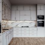 Custom Modern Design Smart House Furniture Lacquer Dining Room Assemble White