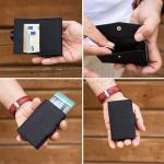 Lightweight PU Leather Money Clip Credit Card Holder Wallet for Men Package