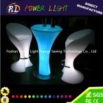 Party Decor Leisure Furniture Rechargeable LED Round Poseur Table