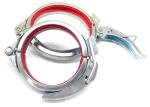 Carbon 80mm Lever Lock Ring For Industrial Ducting
