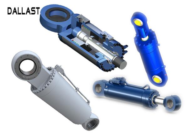 Industrial Equipment Double Acting Hydraulic Ram Piston Chromed Cylinder