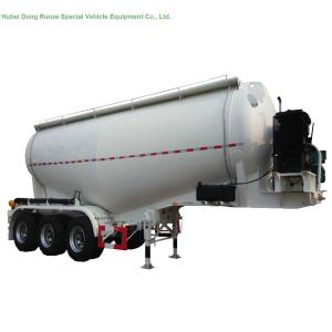 China 48-60cbm Tri Axle Tank Semi Trailer For Carry Bulk Cement With Carbon Steel Tank factory