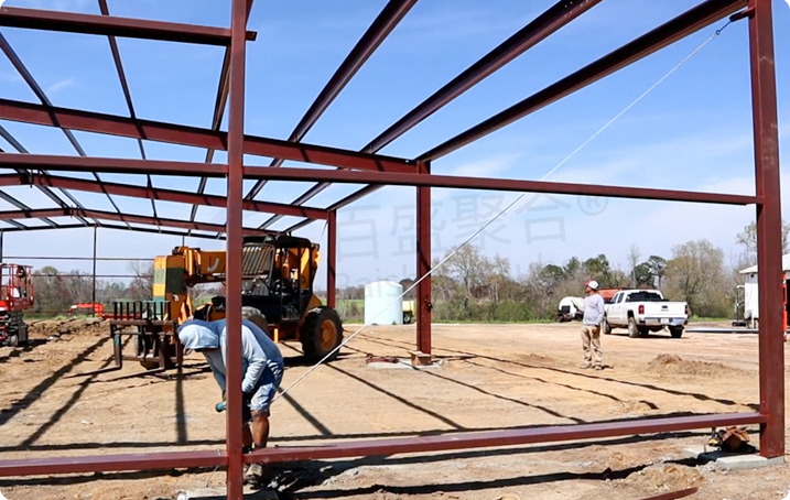 Grade Q345 Q235 Light Steel Main Frame Design Metal Prefabricated Warehouse Building