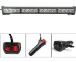 12v/24v Amber/Blue/Red/White Strobe LED Flashing Light Bar for Emergency Car