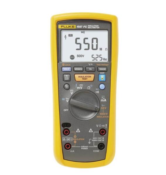 Fluke 1587 FC Insulation Multimeter Durable Frequency Overload Protection 107 V
