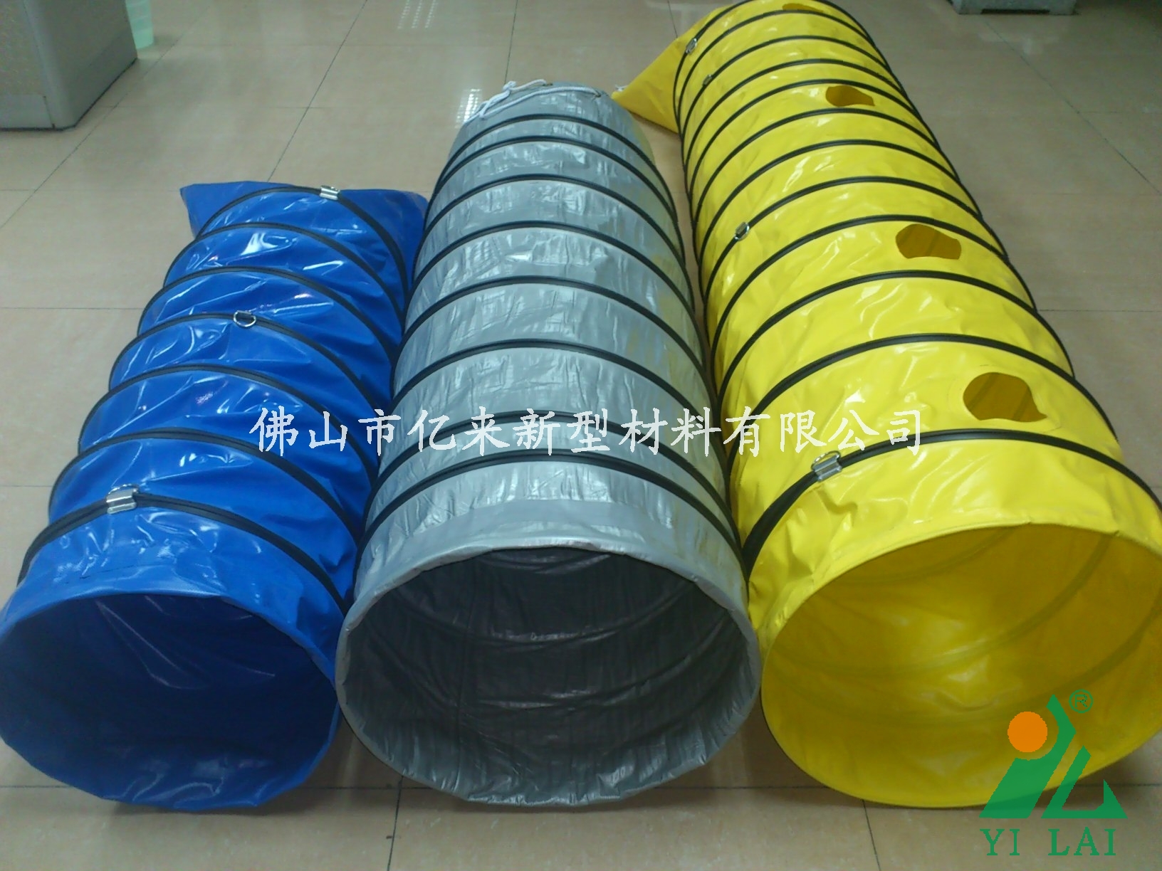 flexible ventilation air ducting for welding engineering and tunnel project