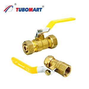 China 2 Inch GAS Brass Ball Valve For PEX-AL-PEX factory