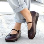 S395 Leather Shoes Handmade Toe Layer Cowhide High Quality Women'S Shoes Custom