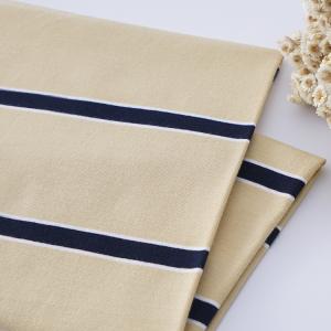 China Environmental Soft Skin-Friendly Personalised Striped Knit Fabric For T-shirt factory