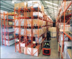 China Food Beverage Industry Project Metal Double Deep Pallet Racking factory