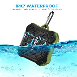 China D10T Ipx7 Portable Bluetooth Speakers 800mah Battery Low Bass Support TF Card factory
