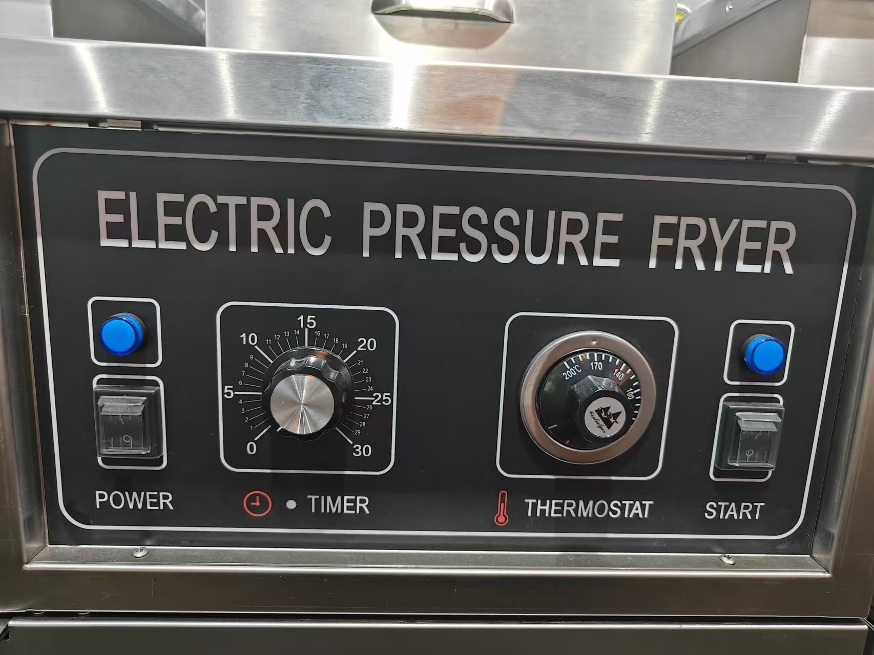 Electric Mechanical Panel 25L Without Oil Filtration Chicken Pressure Fryer