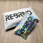 Holographic Metallic Foil Mailer Glitter Mailing Shipping Bags Metallic Rainbow