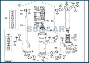 China DEERE-4661594 Arm Cylinder Repair Seal Kit for DEERE 210 factory
