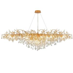China 60w Bulb Glass Chandelier Crystal Ceiling Mount Light Fixtures factory