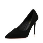 ZM015 8915-2 Fashionable And Simple Stiletto High Heels Suede Shallow Mouth