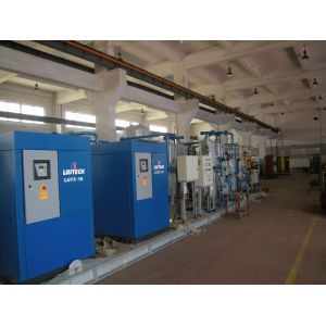 Custom Instrument Air Skid with HMI Touch Screen 50 HP Compressor