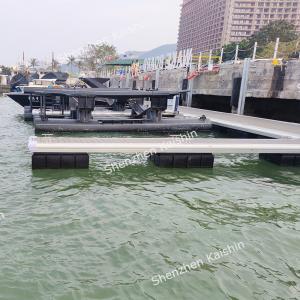 China Marine Aluminum Floating Dock WPC Decking Finger Dock Pontoon Pier factory