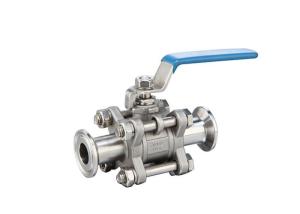 China Industrial Clamp Ss Ball Valve Three Piece 2 Inch FDA Approved factory