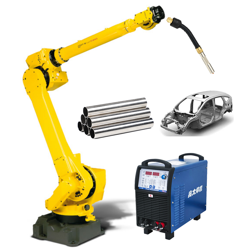 China FANUC 6 Axis Automatic Dispensing Robotic Arm Payload 45kg Automobile Factory Spot Welding With Welding Machine factory