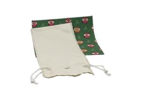China 190x100mm Double Drawstring Eyeglass Pouch Eco Friendly factory