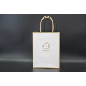 China Brown Handle Paper Bags Eco Friendly Packaging Kraft Carrier Bags on sale