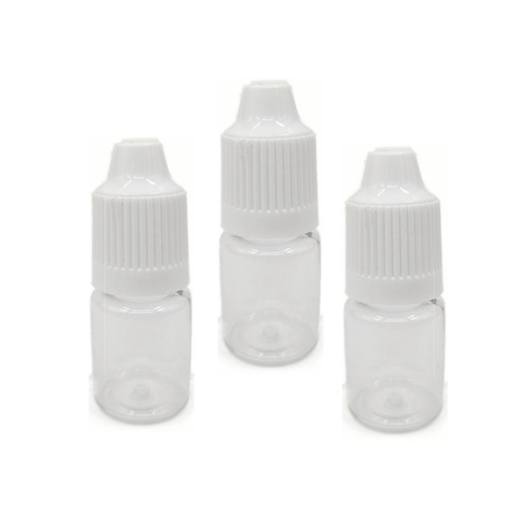Screen Printed PET Round E Liquid Bottles With Custom Logo Transparent Color