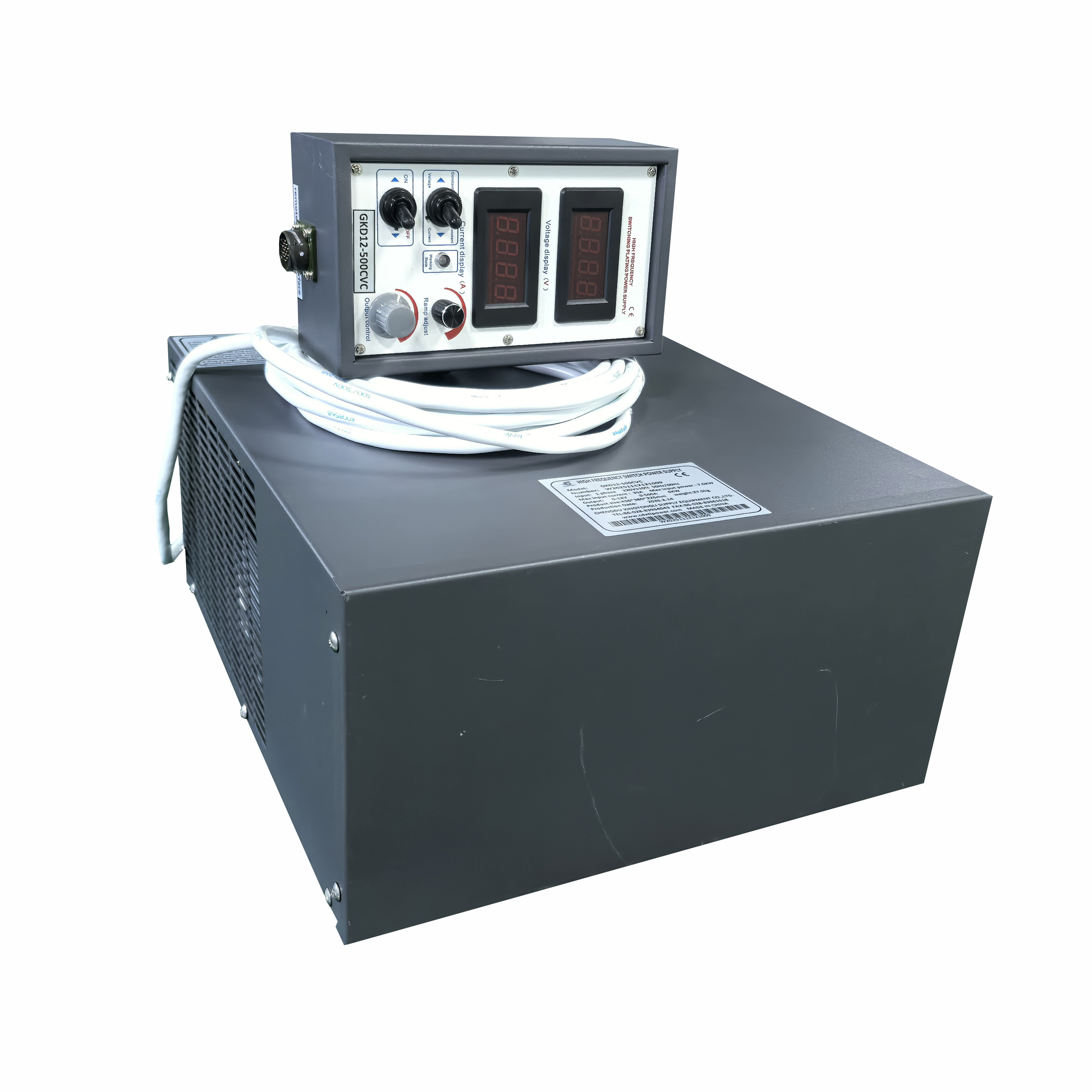 12V 500A High Frequency DC Power Supply Alloy Sliver Copper Gold Plating Rectifier