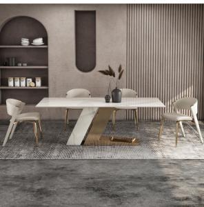 China Luxury Hotel Restaurant Furniture Genuine Leather Dining Chair factory