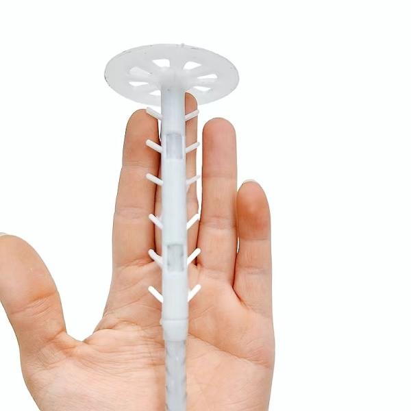 Integrated Board Plastic Wall Insulation Anchors Nails Insulated Fasteners For