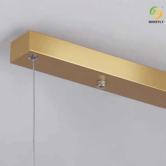 Restaurant Modern Dining Table Long Bar Small Bar Led Line Chandelier