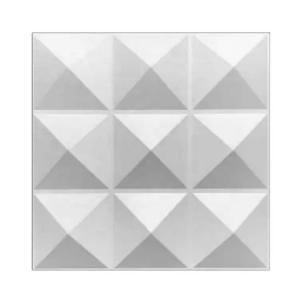 China Luxury Living Room TV Background 500mm*50mm PVC 3D Wall Panel with Modern Design factory