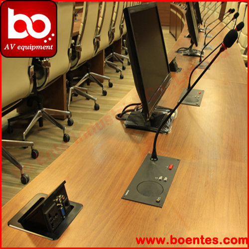 Factory Supply Desktop Pop Up Connector with VGA +RJ45 for Meeting Table