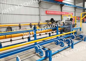 China 1.4mm Electro Galvanized Semi Automatic Chain Link Fence Machine factory