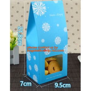 Customize Translucent Window, Brown Greaseproof Kraft Paper Bag, Special Opp