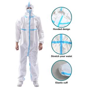 China CE 60GSM Microporous Anti-static Disposable Protective Clothing factory