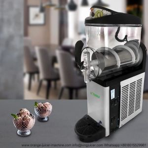 SS304 Single Tank Frozen DrinksIce Slush Machine With LCD Switch