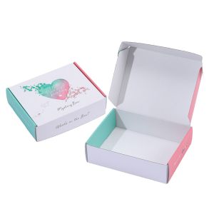 Custom Order Accepted Printing White Packaging Gift Box Corrugated Paper Mailer