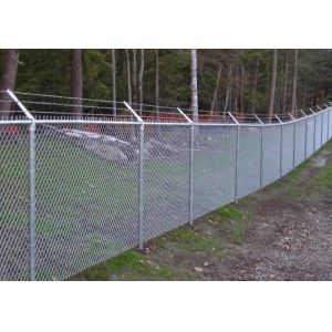 25x25mm Diamond Chain Link Fence Galvanized For Protection