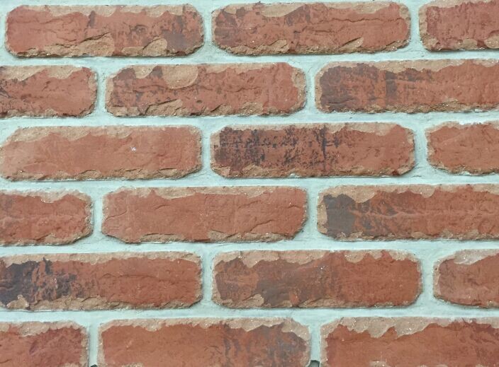 5D20-2 Custom Artificial Thin Veneer Brick Thickness 12mm With Turned Color