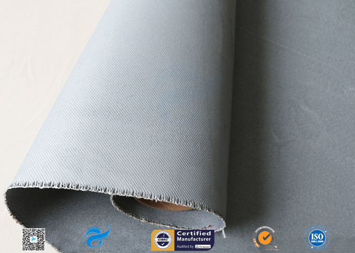 1600GSM 1.2MM Gray Silicone Coated Fiberglass Fabric For Flexible Joints