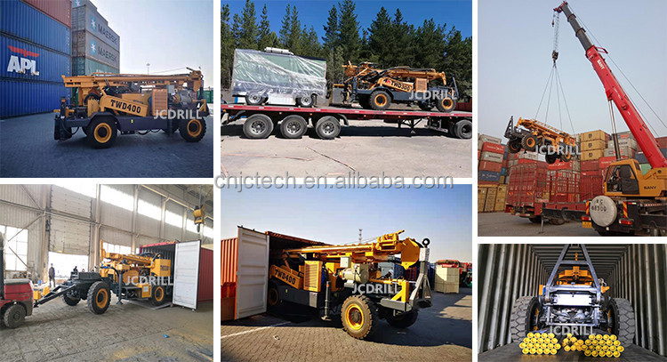 300m Deep Diesel Engine Dth Portable Well Drilling Rig