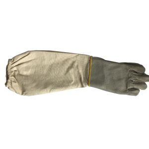 China High Quality White Cowskin Bee Glove With Thick Cuff on sale